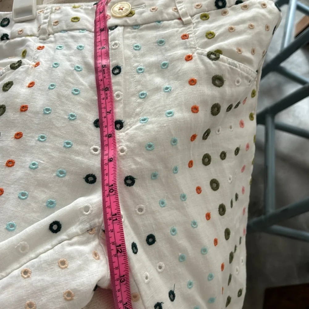 Ett:twe Anthropologie white rayon wide leg size 2 pants - Picture 6 of 7